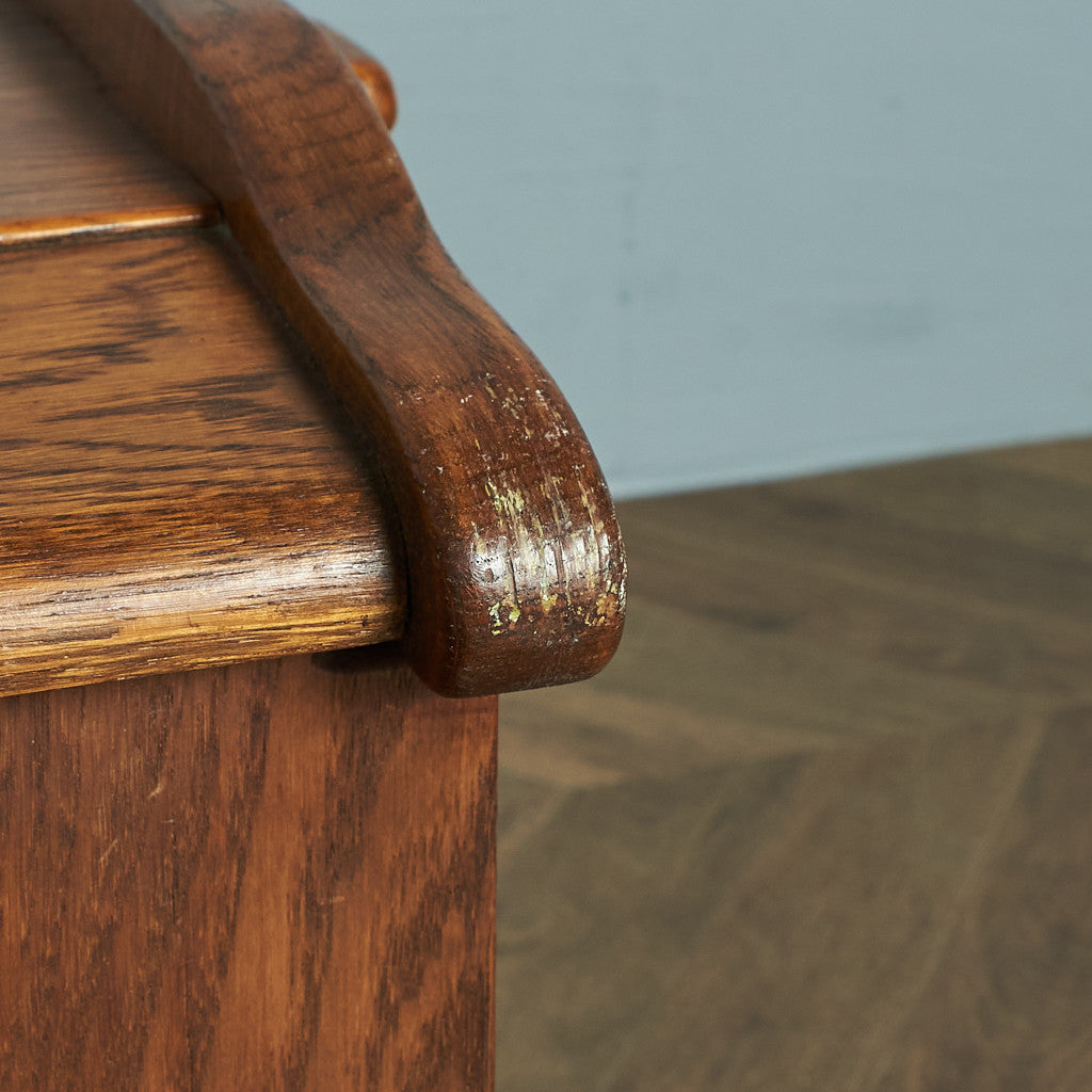 英国クラシック オーク材 ブランケットボックス