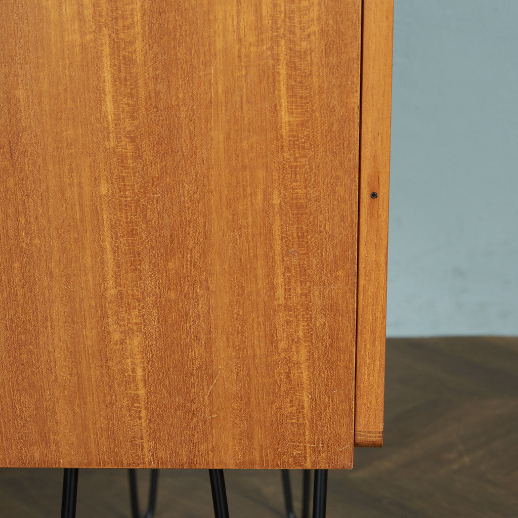 ヴィンテージ キャビネット / カスタム アイアンヘアピンレッグ