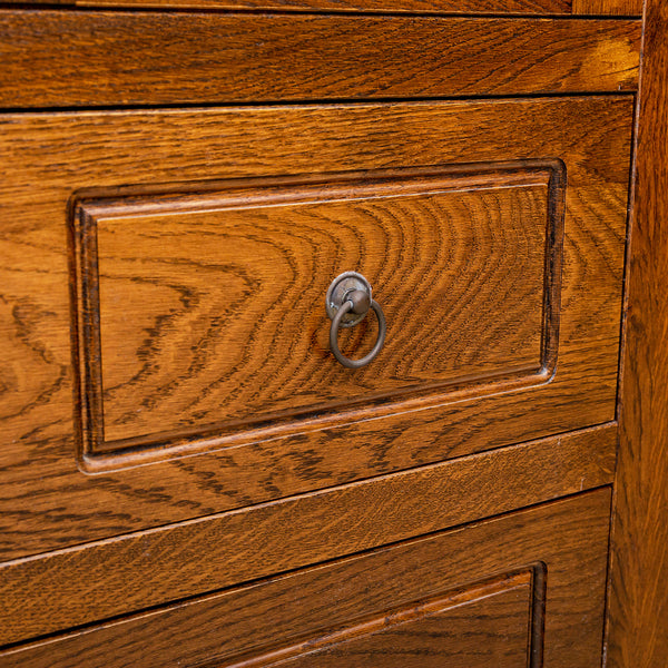 オランダ民芸家具 オーク ブックキャビネット