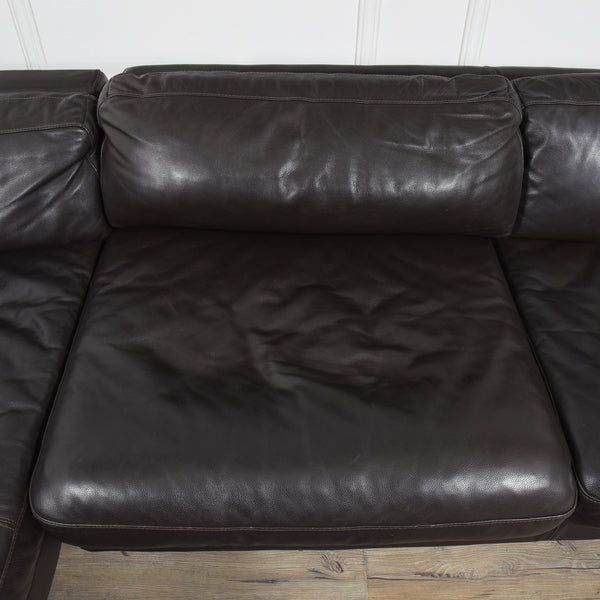 Five by Five 総本革張り Fino カウチソファ