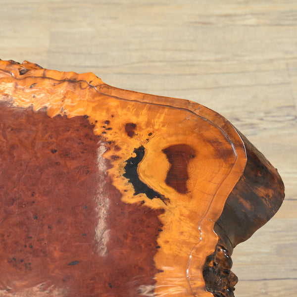 花梨輪切り 瘤杢座卓