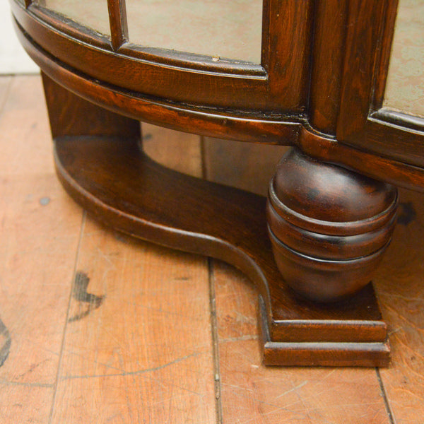 英国アンティーク ガラスキャビネット