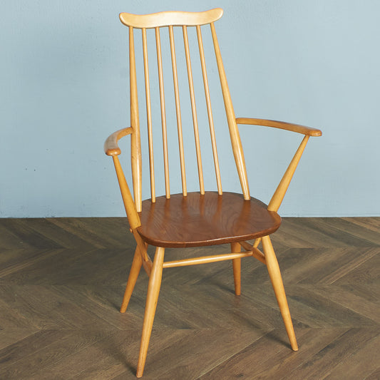 ヴィンテージ ゴールドスミス アームチェア / ラウンドゴールドラベル