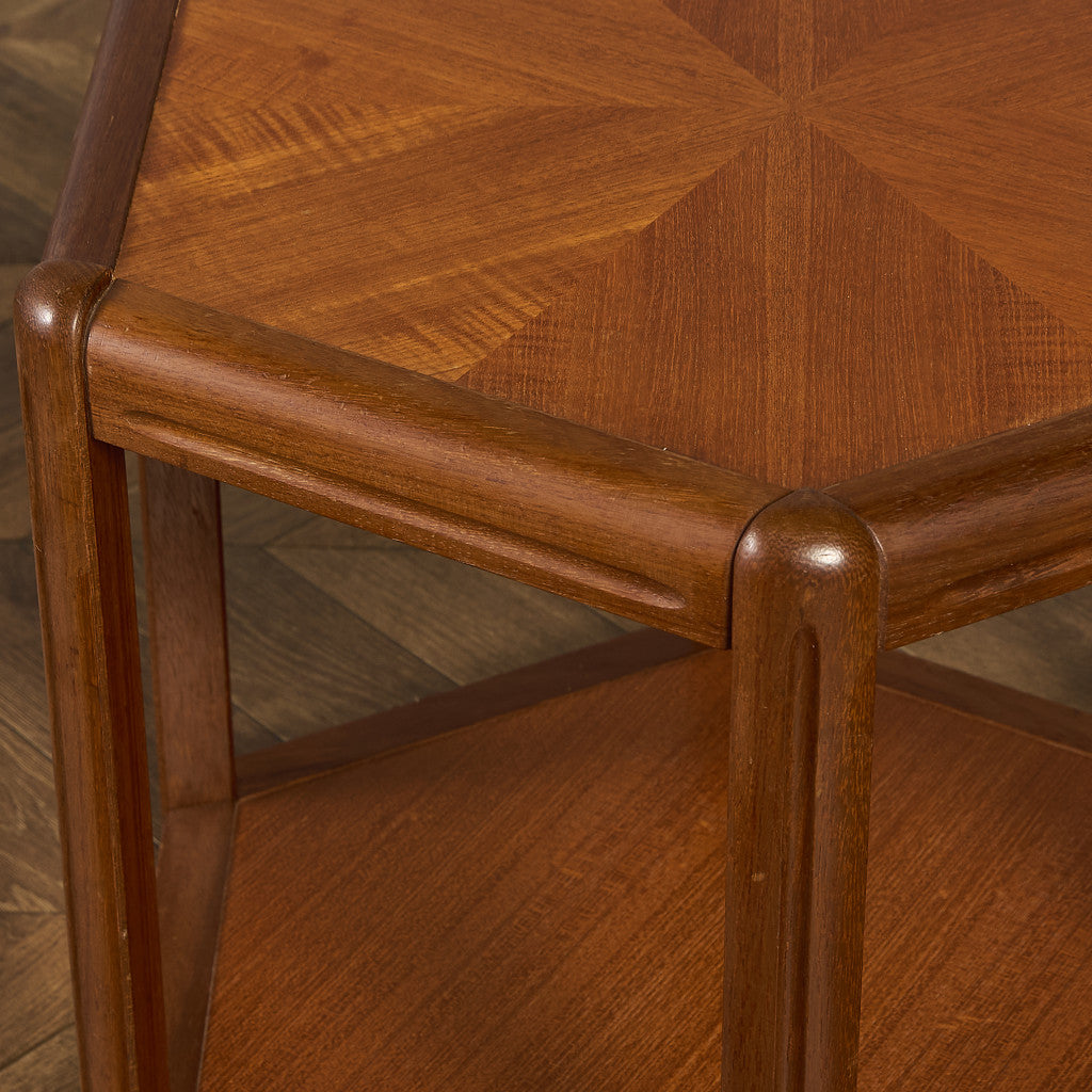 デンマーク ヴィンテージ ヘキサゴン コーヒーテーブル センターテーブル