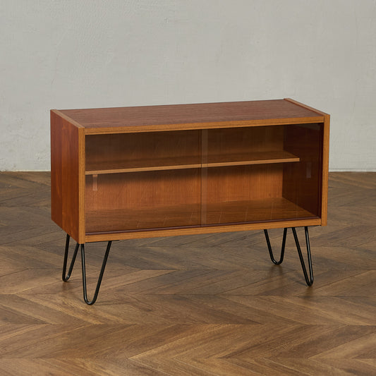 英国 ヴィンテージ ブックシェルフ カスタム アイアンヘアピンレッグ