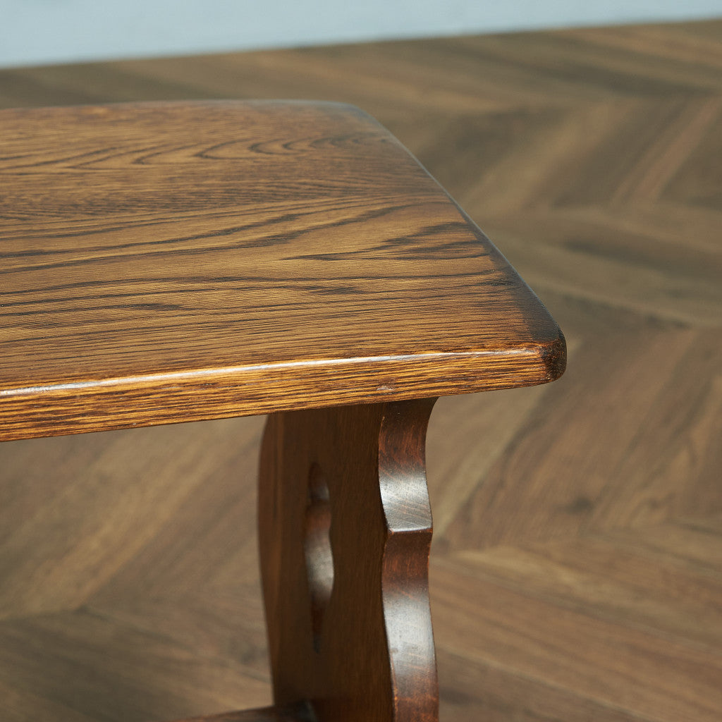 英国クラシック オーク材 ネストテーブル