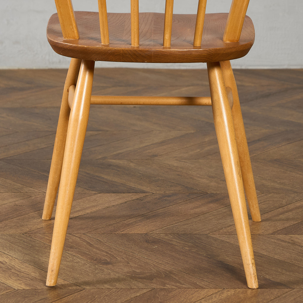 ヴィンテージ 4本 スポーク フープバックチェア ラウンドゴールドラベル