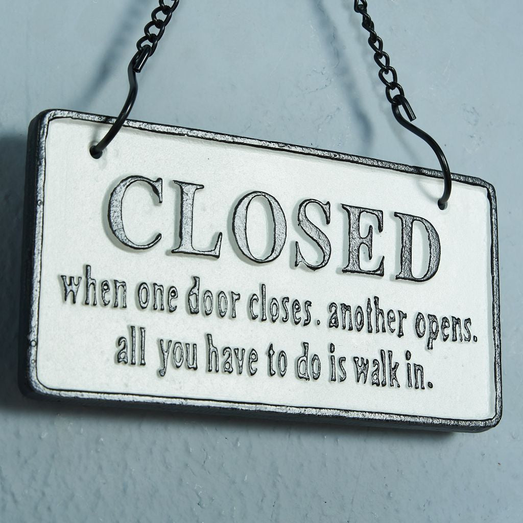 OPEN&CLOSED アイアンプレート