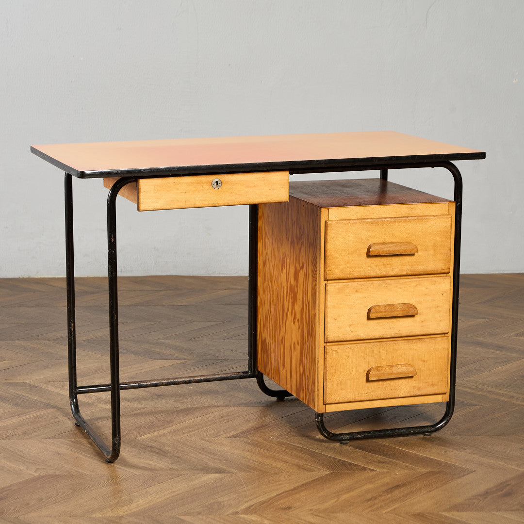 オランダヴィンテージ 片袖デスク #97477 – camori ヴィンテージ家具