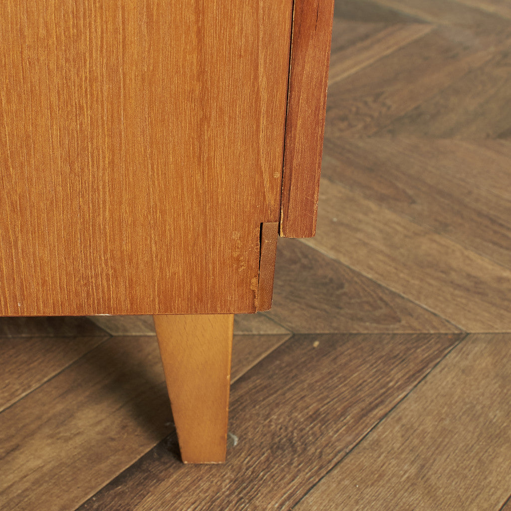 英国ヴィンテージ 6段 トールチェスト