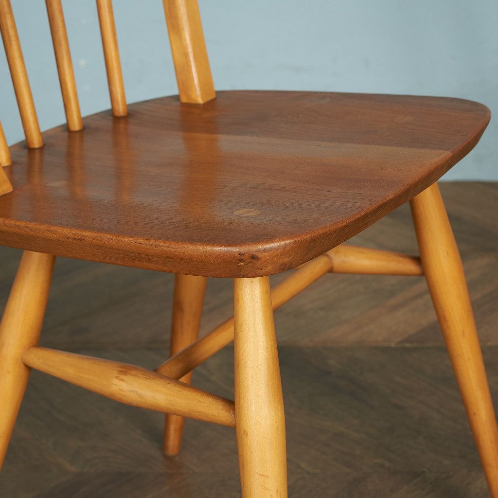 ヴィンテージ 4本スポーク フープバックチェア / ラウンドゴールドラベル