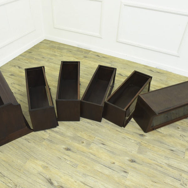 英国アンティーク スタッキングブックケース