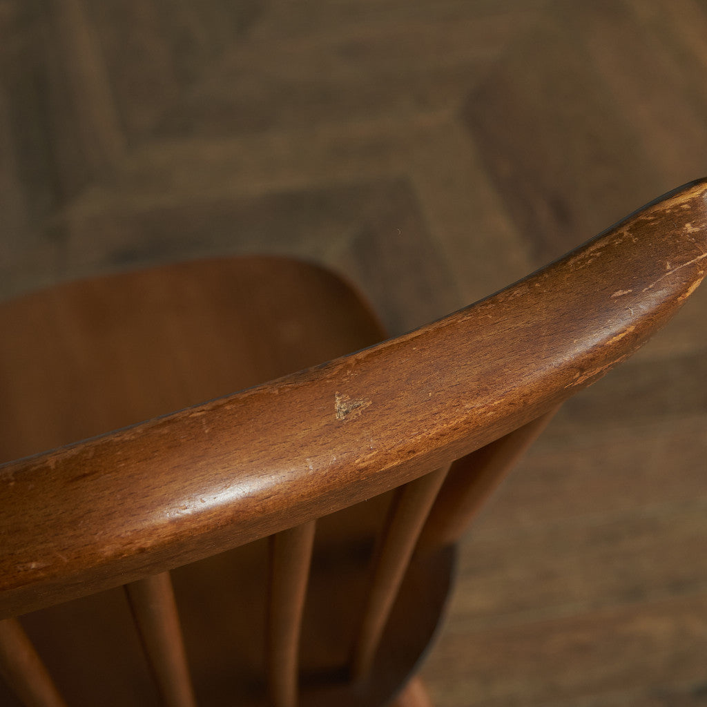 ERCOL Vintage Goldsmith Chair / Round Gold Label #64961