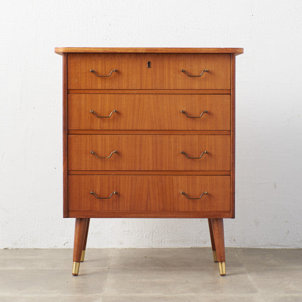 イギリス ヴィンテージ 4段チェスト