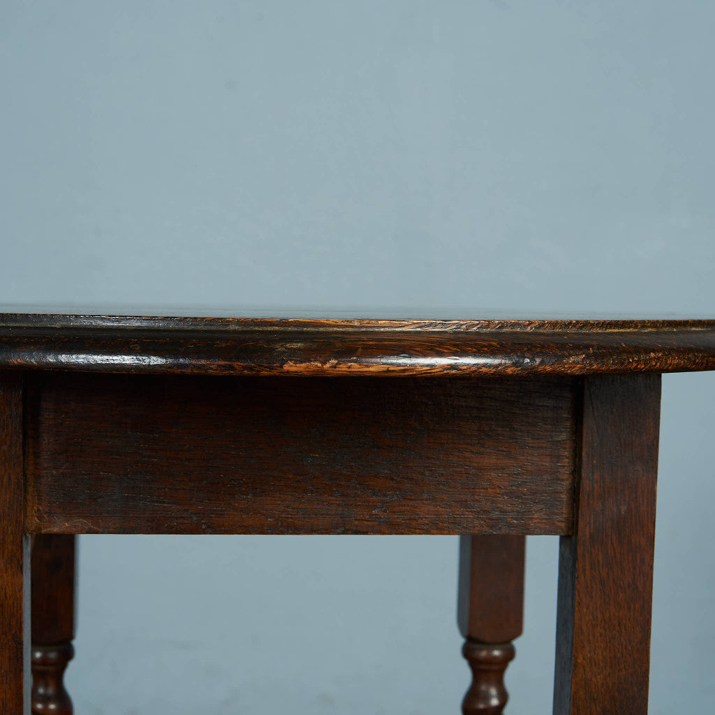 英国クラシック オーク材 サイドテーブル