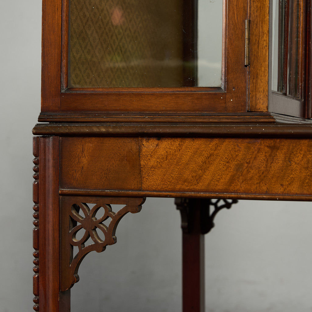 英国 クラシック ディスプレイ ガラス キャビネット #91846