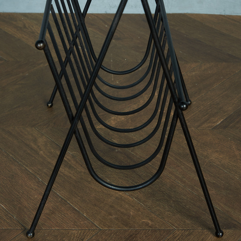 ベルギー製ヴィンテージ タイルトップ マガジンラック #81782