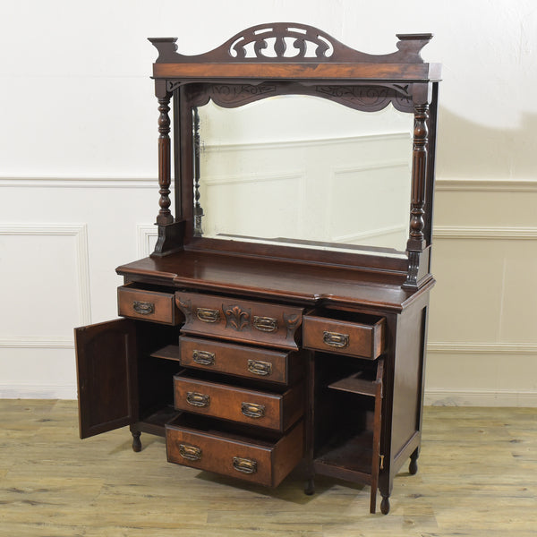 英国アンティーク ミラーバックサイドボード