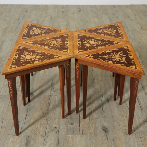 トライアングルサイドテーブル 6セット