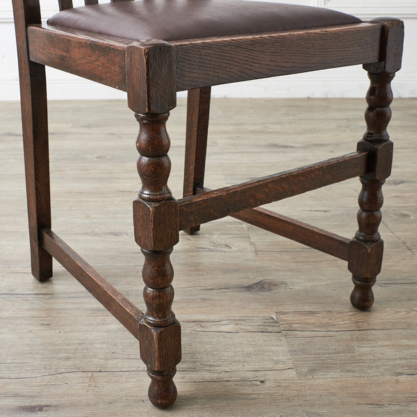 英国アンティーク ダイニングチェア4脚セット