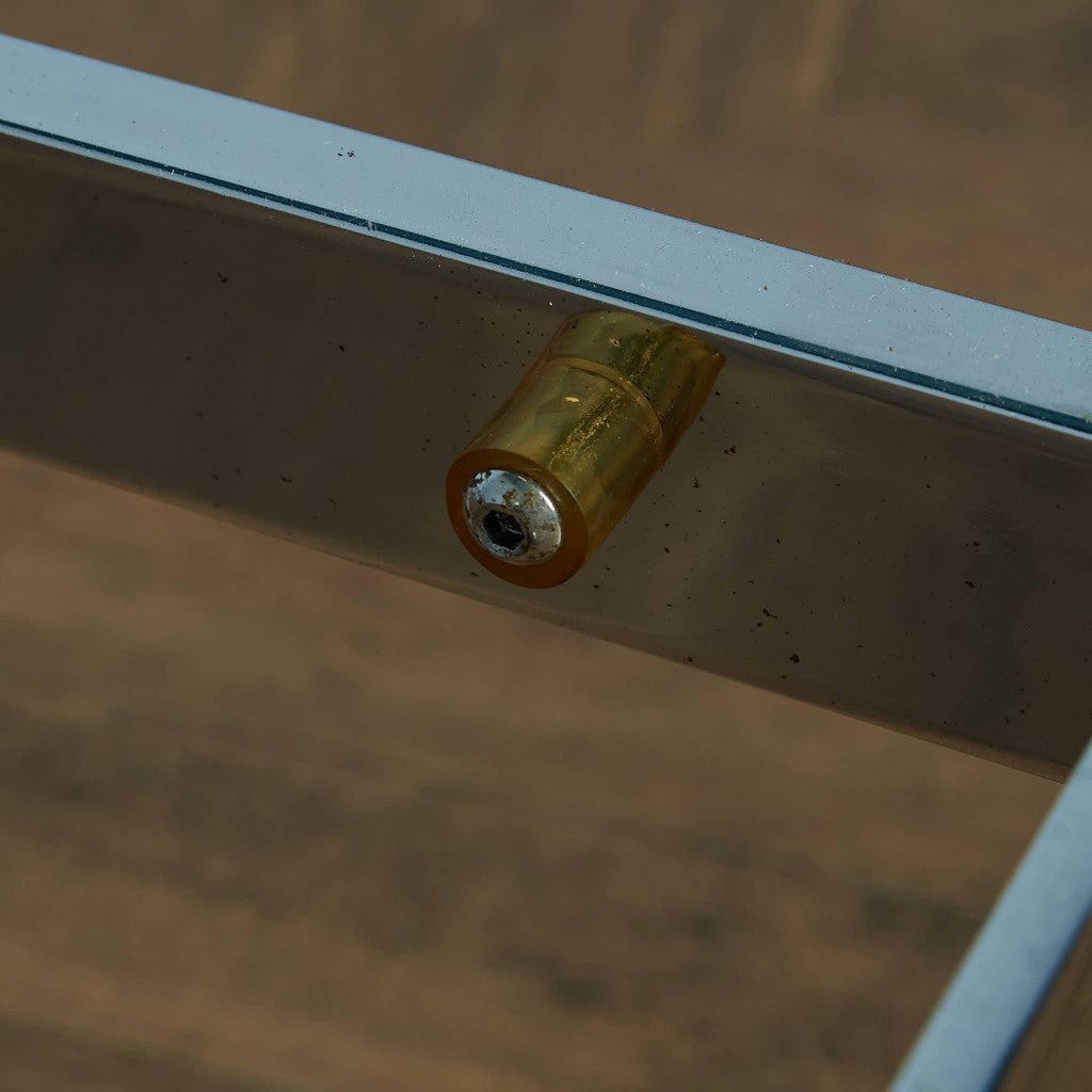 メロウアソシエイツ Merrow Associates ヴィンテージ スモークガラストップ コーヒーテーブル / センターテーブル #85356