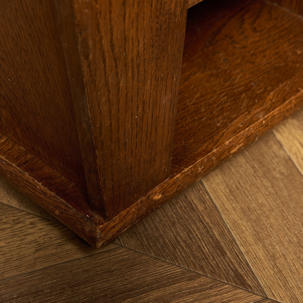 英国 クラシック マガジンラック付き サイドテーブル