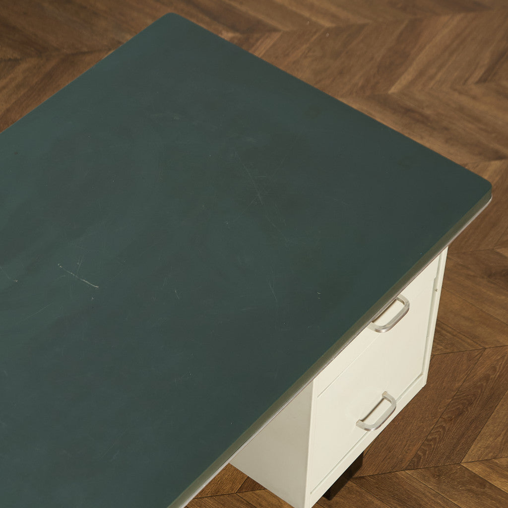 英国 ヴィンテージ 両袖 デスク