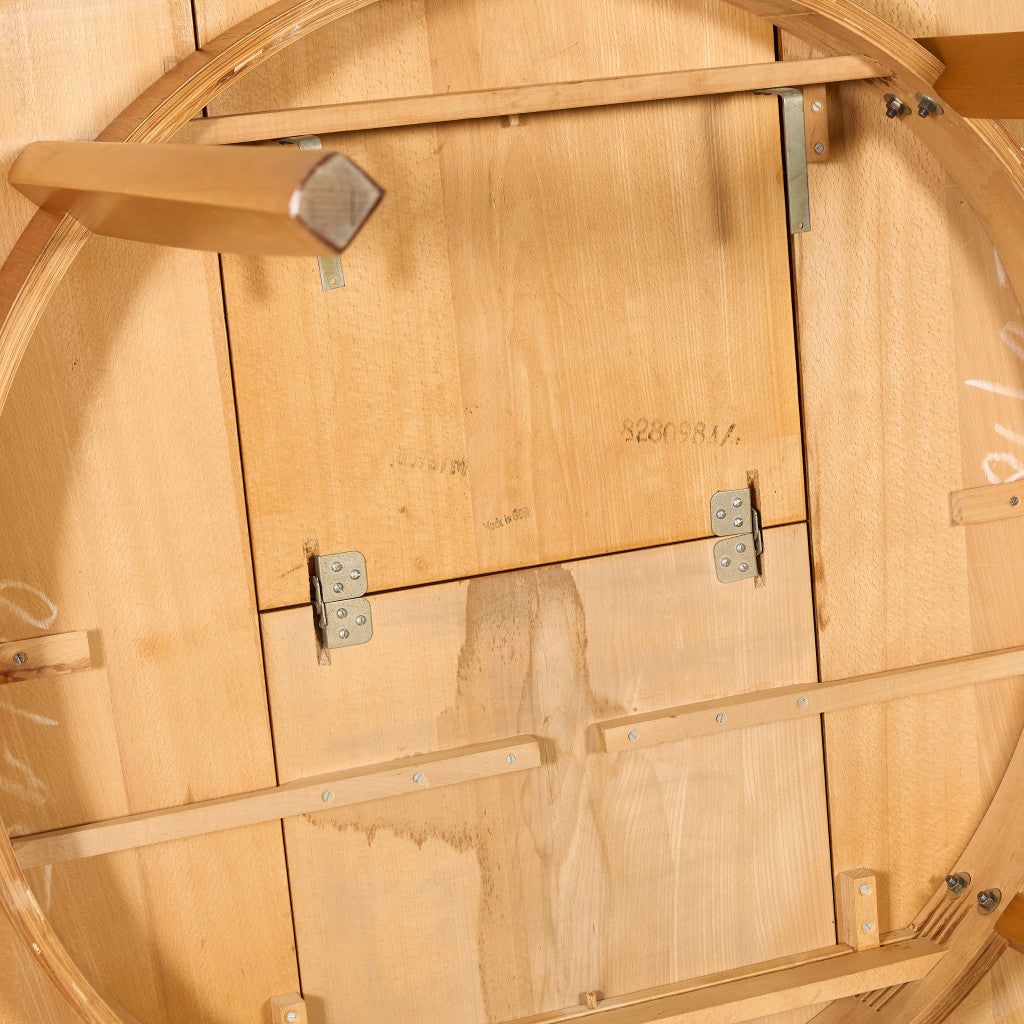 旧東ドイツ ヴィンテージ ラウンド ダイニングテーブル #95593