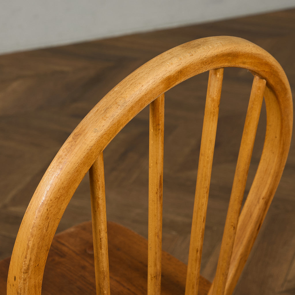 アーコール ERCOL ヴィンテージ 4本 スポーク フープバックチェア ラウンドゴールドラベル #89987