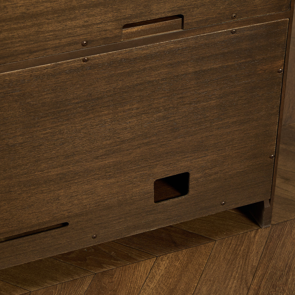 Old Colonial Mural レコード キャビネット ラウンドゴールドラベル