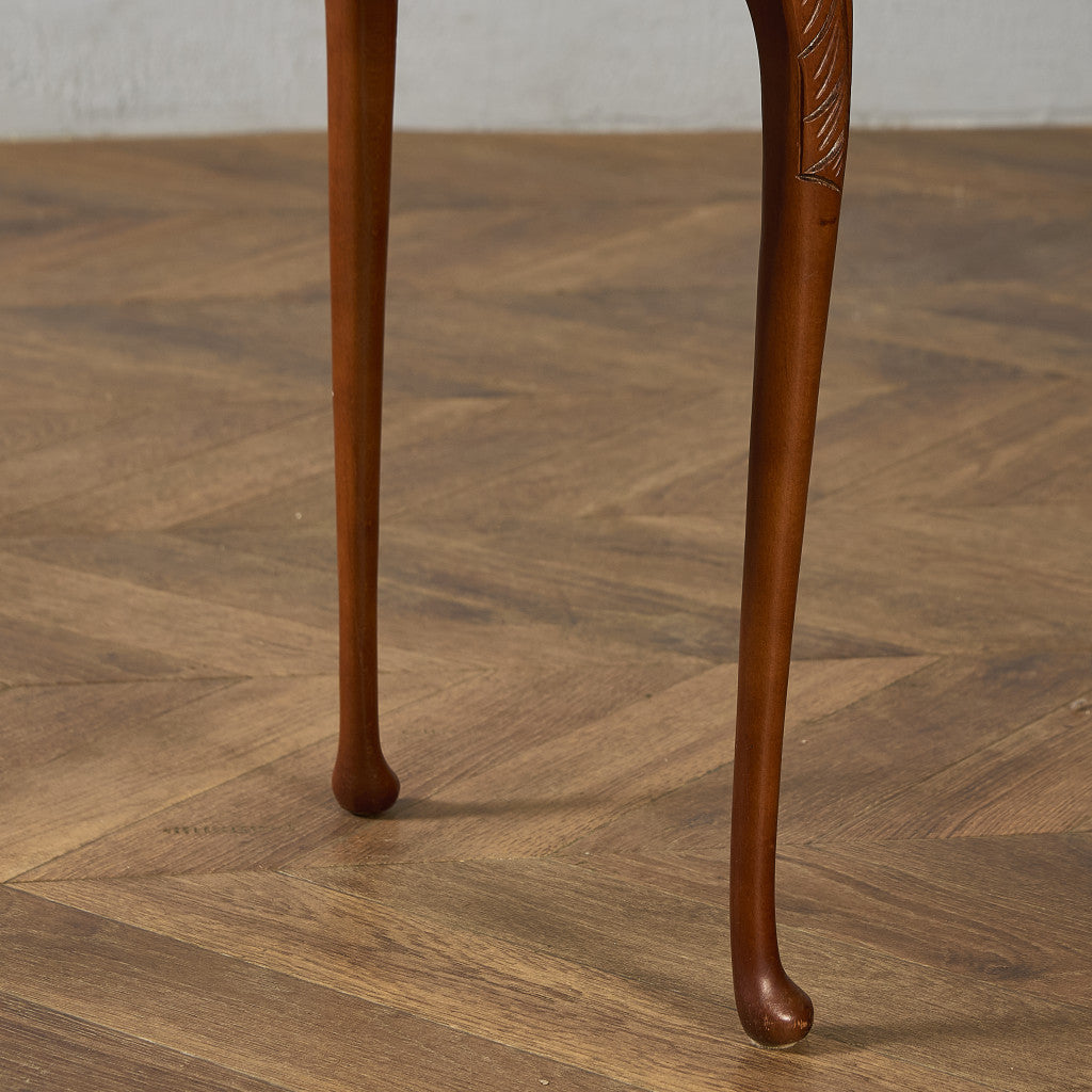 英国 クラシック ガラストップ ネストテーブル