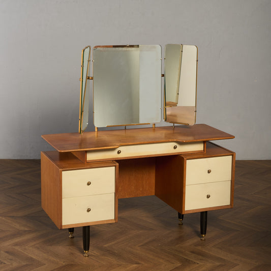 Chinese white ヴィンテージ ドレッサーデスク 初期ゴールドラベル