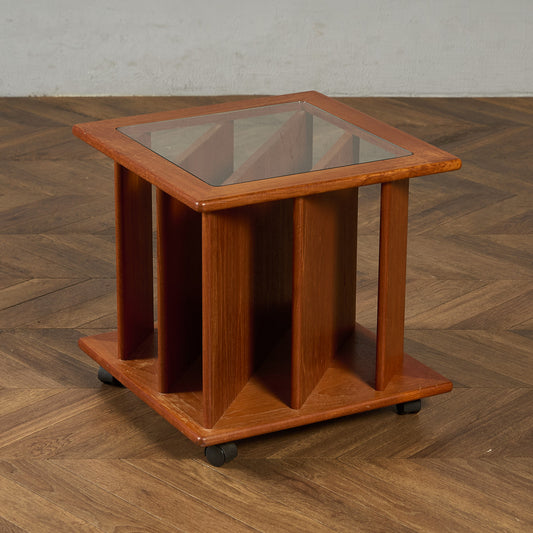 デンマーク ヴィンテージ マガジンラック付き コーヒーテーブル