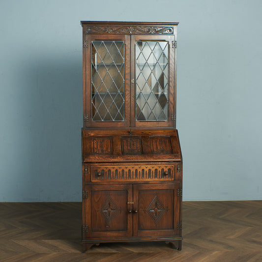 ジェイシーファニチャー Jaycee Furniture オーク材 ビューローブックケース #79353