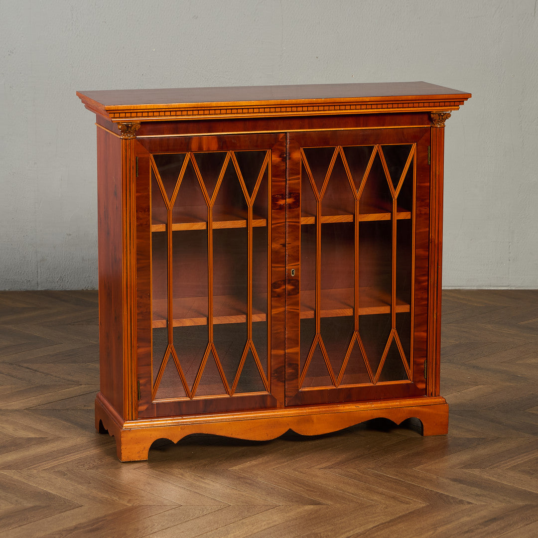 英国 クラシック エドワーディアン様式 ブックケース 食器棚 #95456