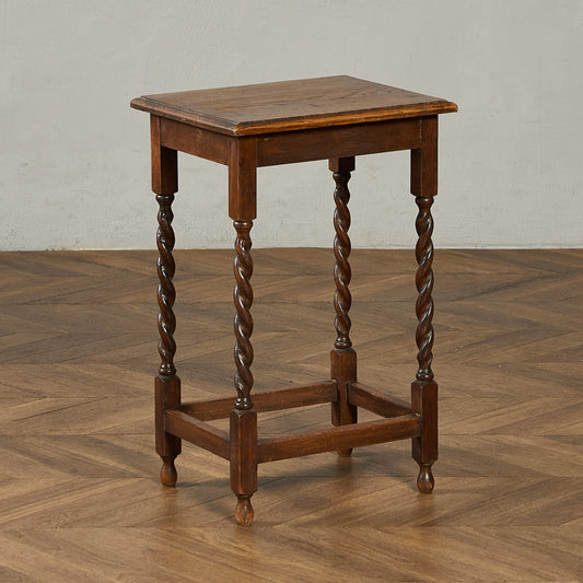 英国 クラシック バーリーシュガーツイスト サイドテーブル