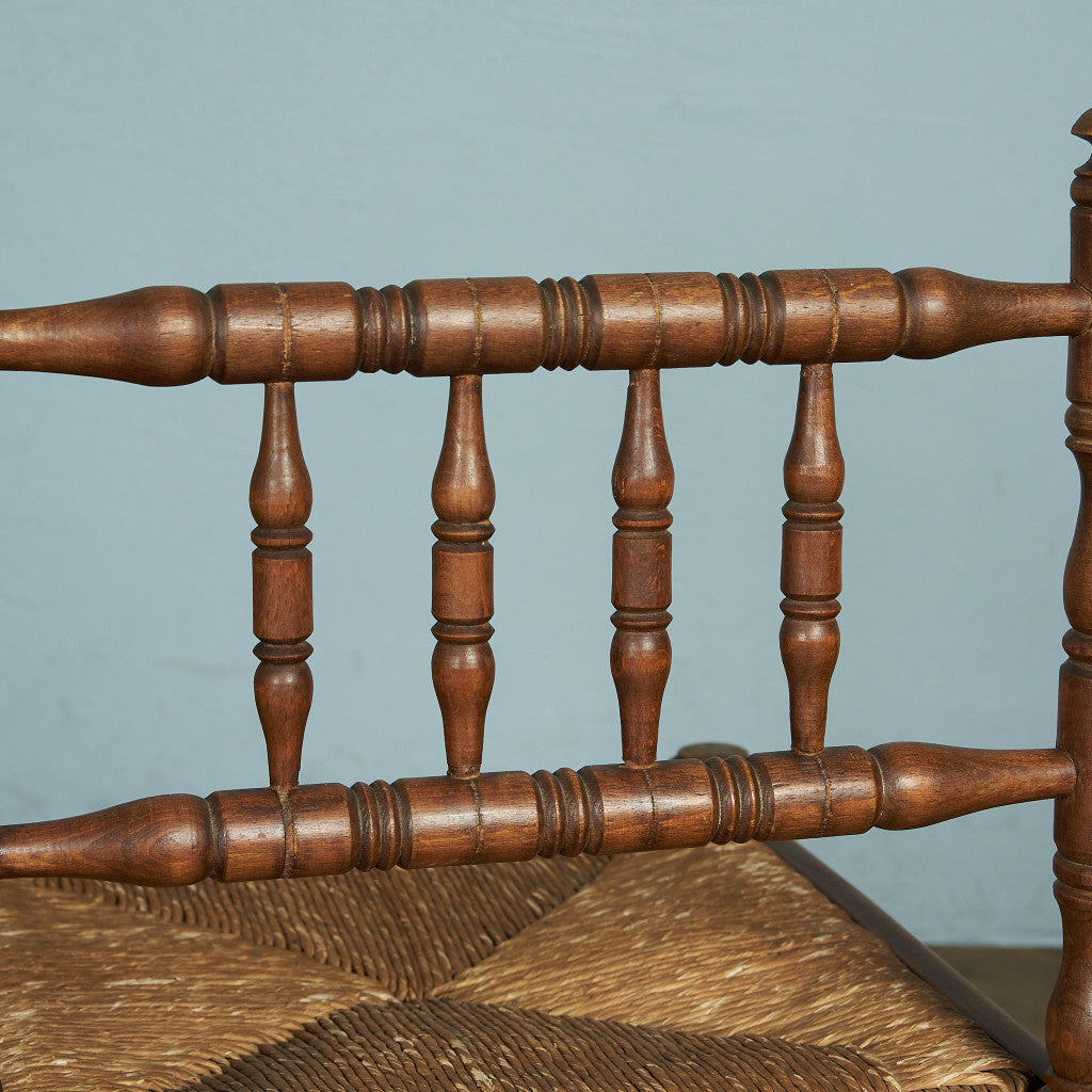 英国クラシック ビーチ無垢材 ボビンフレームコーナーチェア