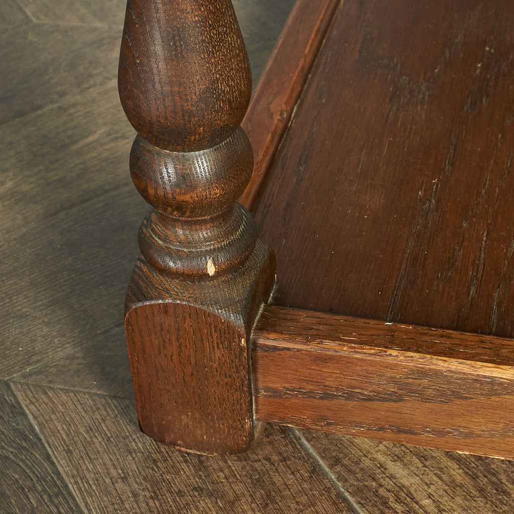 Old Charm オーク 木彫刻 センターテーブル