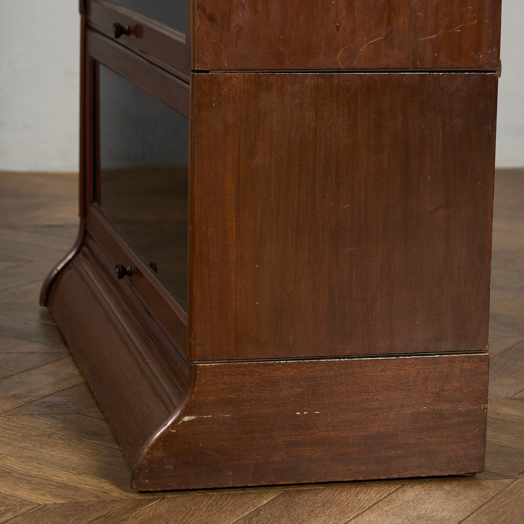 英国 クラシック 3段 スタッキング ブックケース