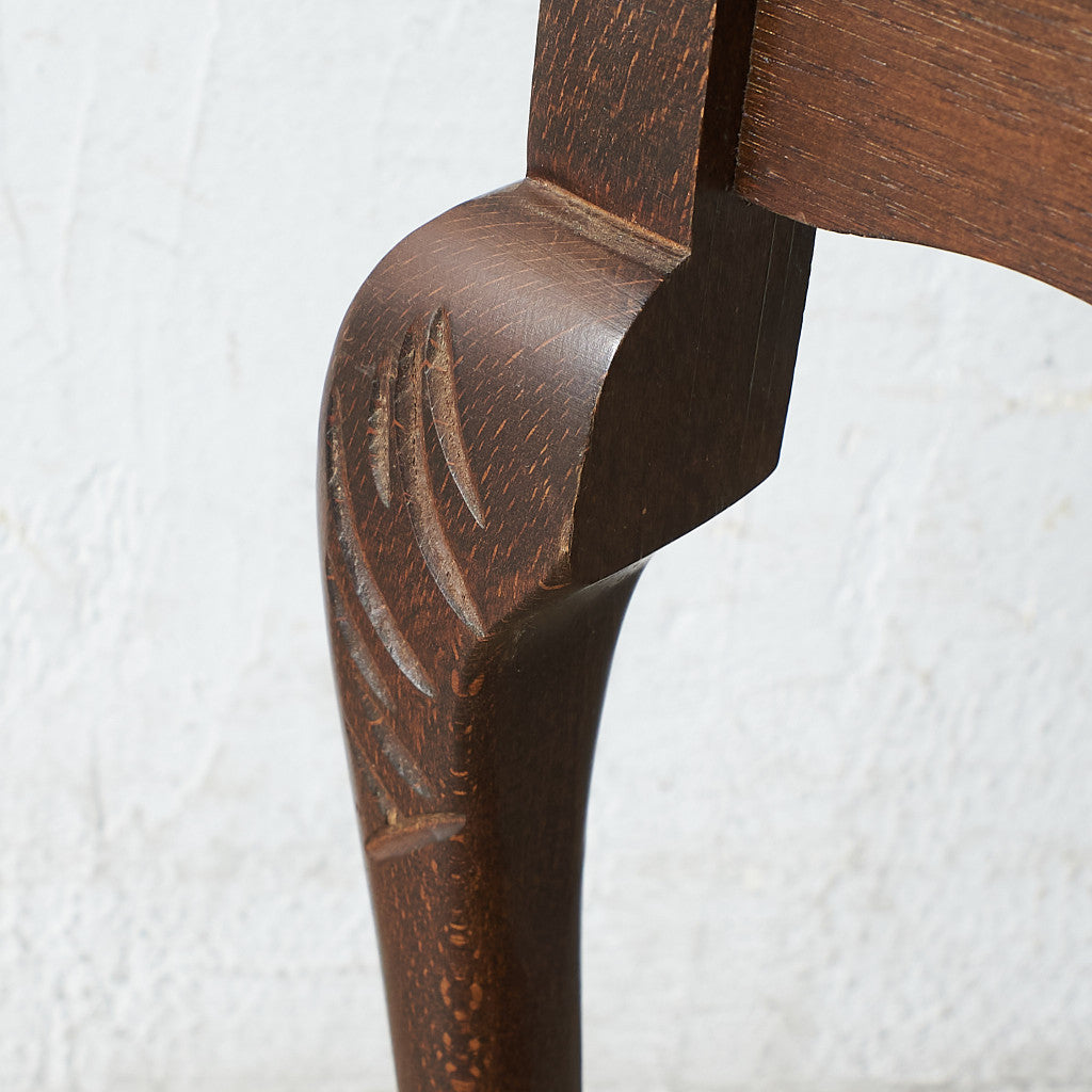 英国クラシック ガラストップ ネストテーブル