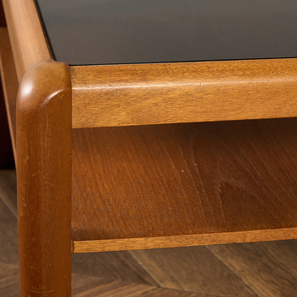 メイヤー myer ヴィンテージ スモーク ガラストップ コーヒーテーブル #91640