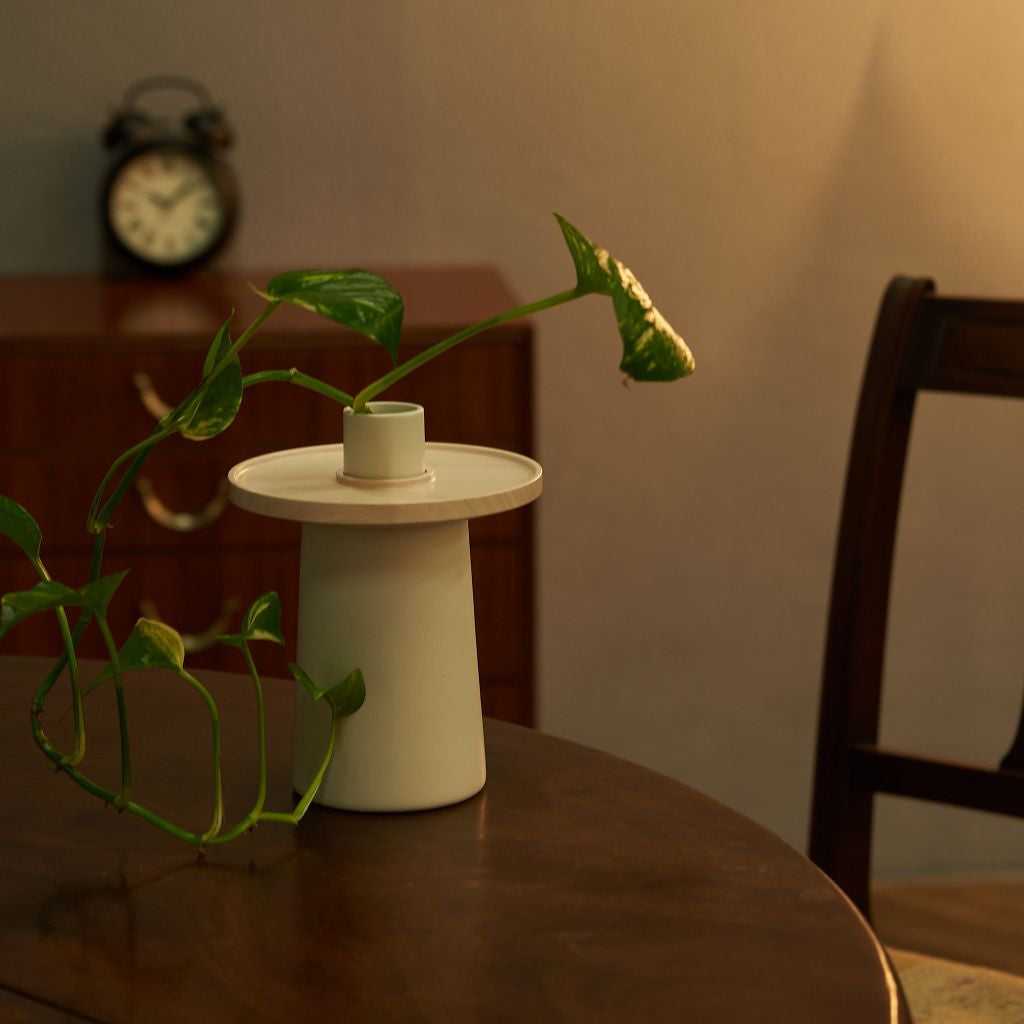 hanauke フラワーベース / WHITE