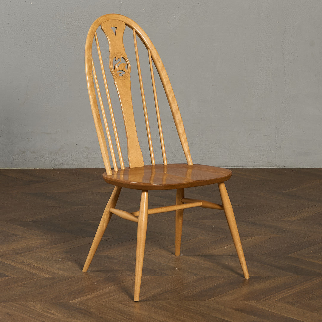 アーコール ERCOL スワンバックチェア ラウンドメタルラベル #97076