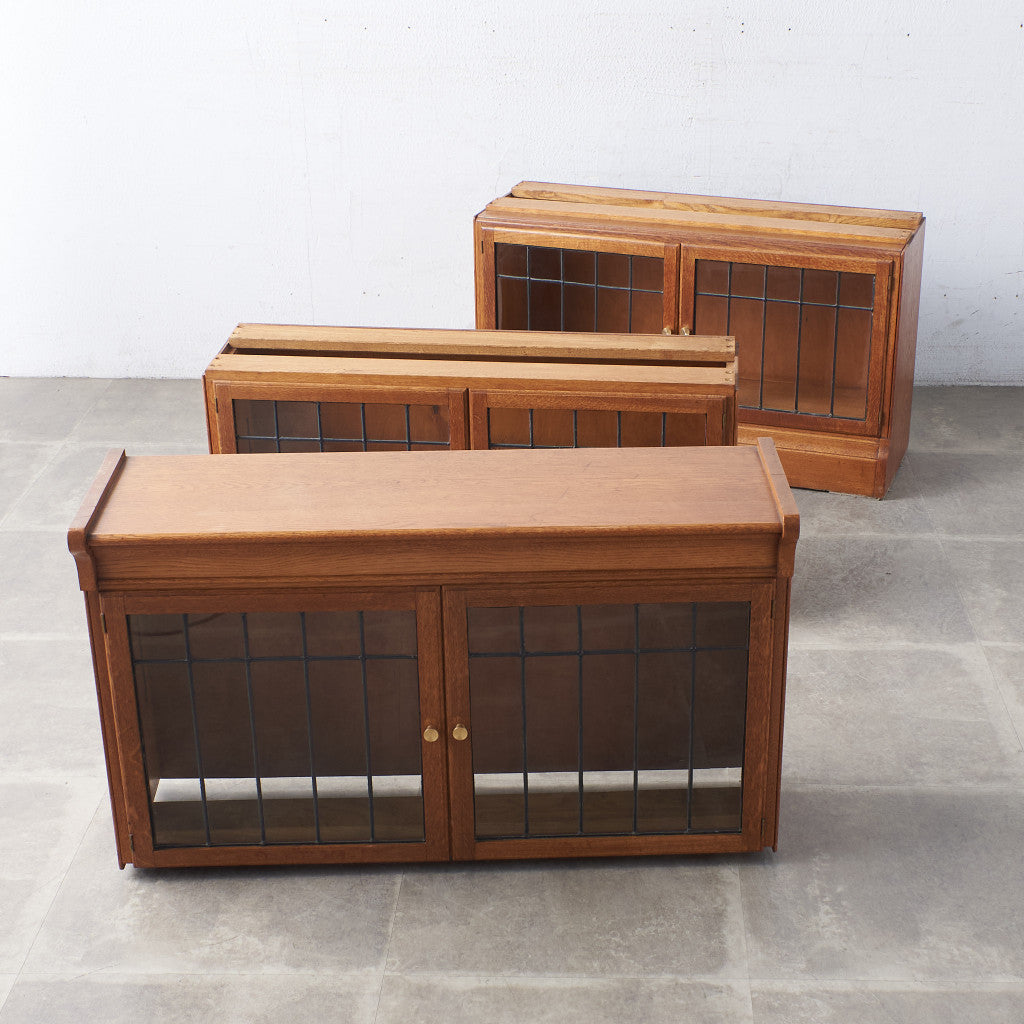 アンティーク ガラスブックケース