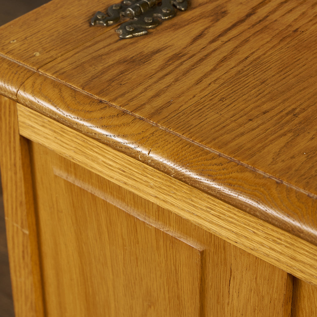 英国クラシック オーク材 ブランケットボックス