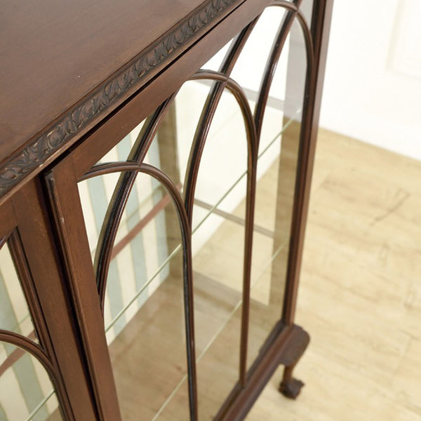 英国アンティーク ディスプレイキャビネット