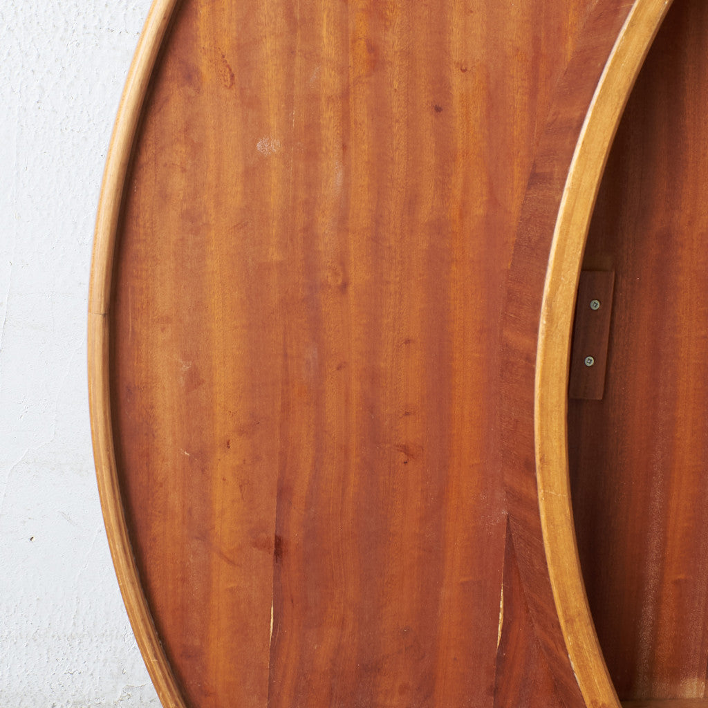 エクステンション ラウンドダイニングテーブル / 天板再塗装済み