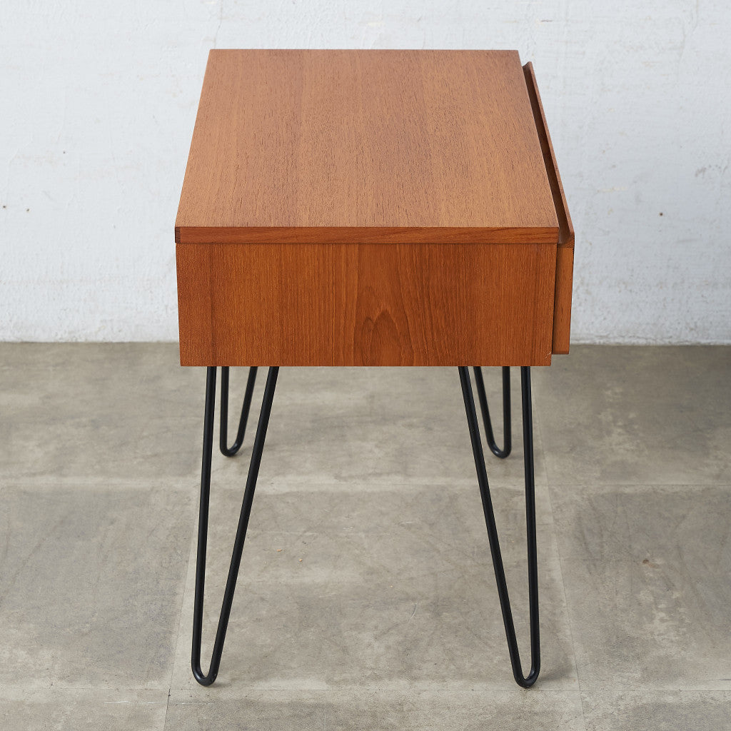 北欧ヴィンテージ サイドテーブル / カスタム アイアンヘアピンレッグ