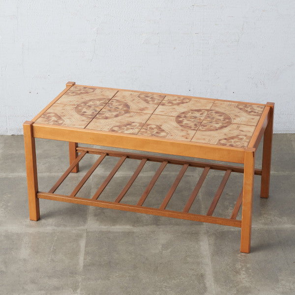 61109]ヴィンテージ タイルトップ コーヒーテーブル – camori