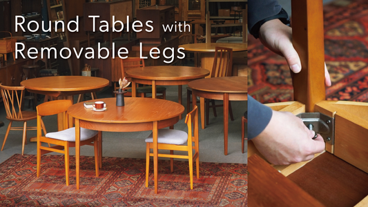 搬入問題を解決！脚が取り外せるラウンドテーブル
